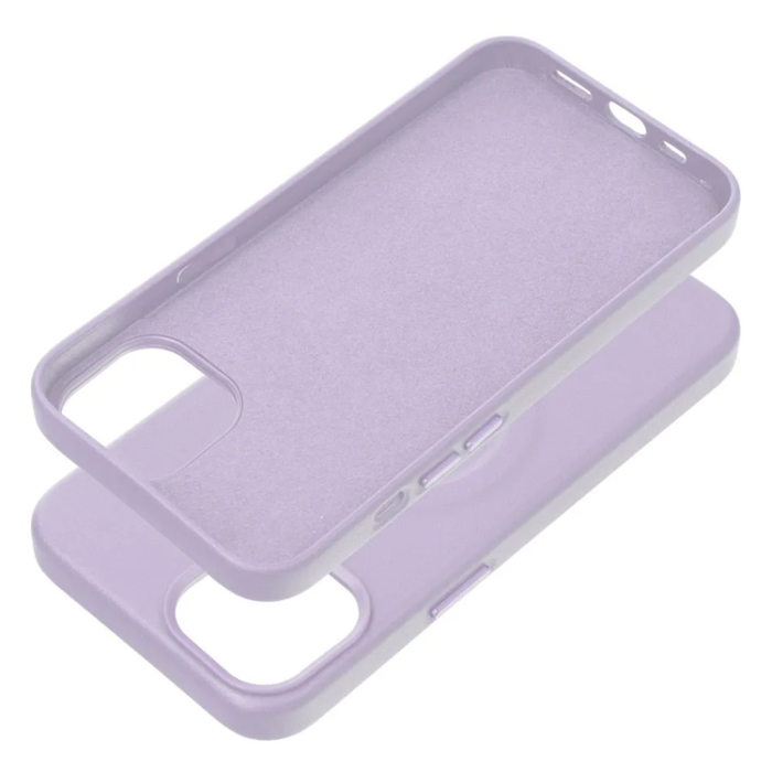 OEM - iPhone 12 Pro Max Mobilskal Magsafe Läder Roar - Lila