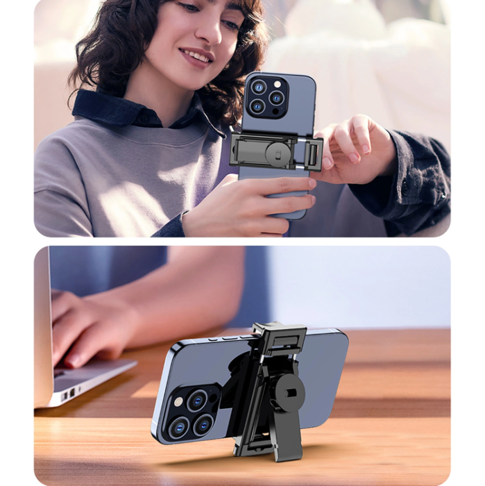 OEM - Selfiestick Teleskopstativ 1.3m Auminiumlegering Med Mobilhållare