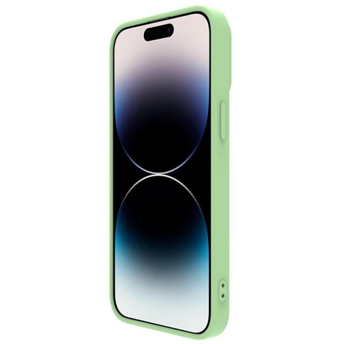 Nillkin - Nillkin iPhone 14 Pro Skal Magsafe CamShield Silicone - Grön