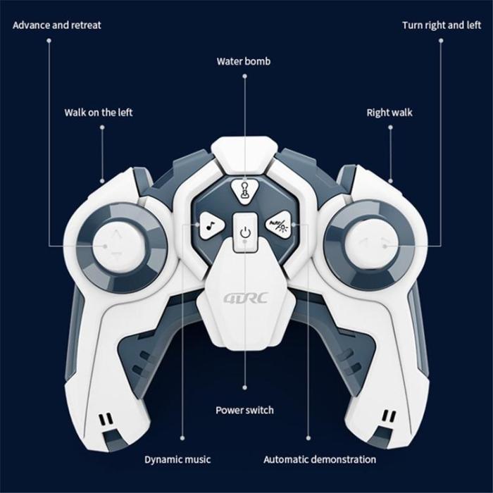 4DRC - 4DRC RC Tank Vattenbomb Fjärrkontroll + Klocka Gestkontroll Barn Ålder 5 år+ Y1