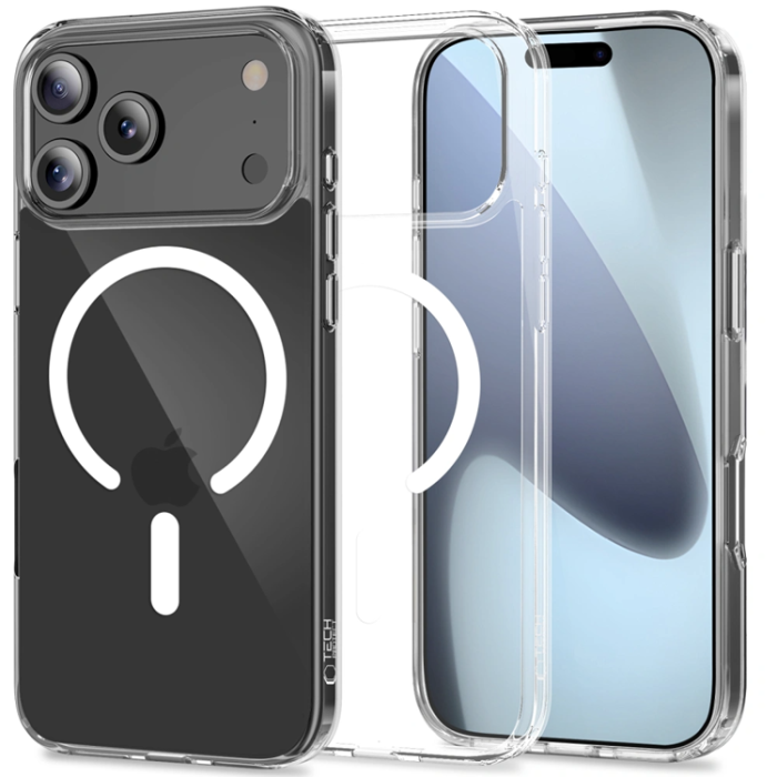 Tech-Protect - Tech-Protect iPhone 17 Pro Mobilskal Magsafe Flexair Hybrid - Clear