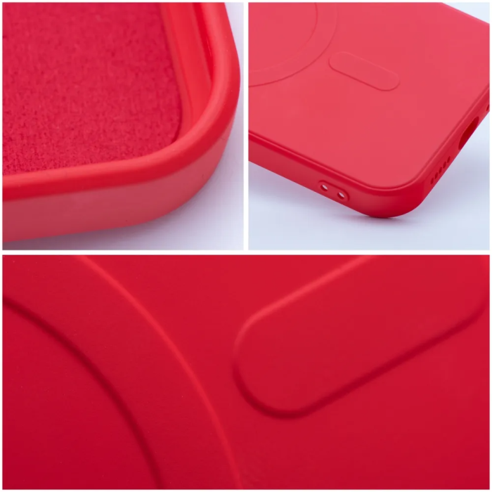 OEM - iPhone 12 Mini Skal Silicone Mag - Röd