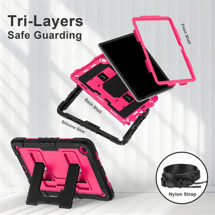 A-One Brand - Galaxy Tab A9 Plus Skal Kickstand Med Rem Anti Drop