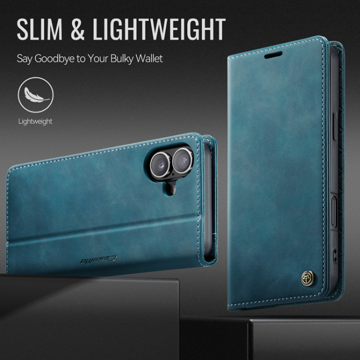 Caseme - Caseme iPhone 17 Plånboksfodral RFID Blocking 033 Series - Grön