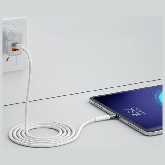 3MK - 3MK USB-C till USB-C 100W kabel 20V/5A 1m N-SERIES Hyper - Vit