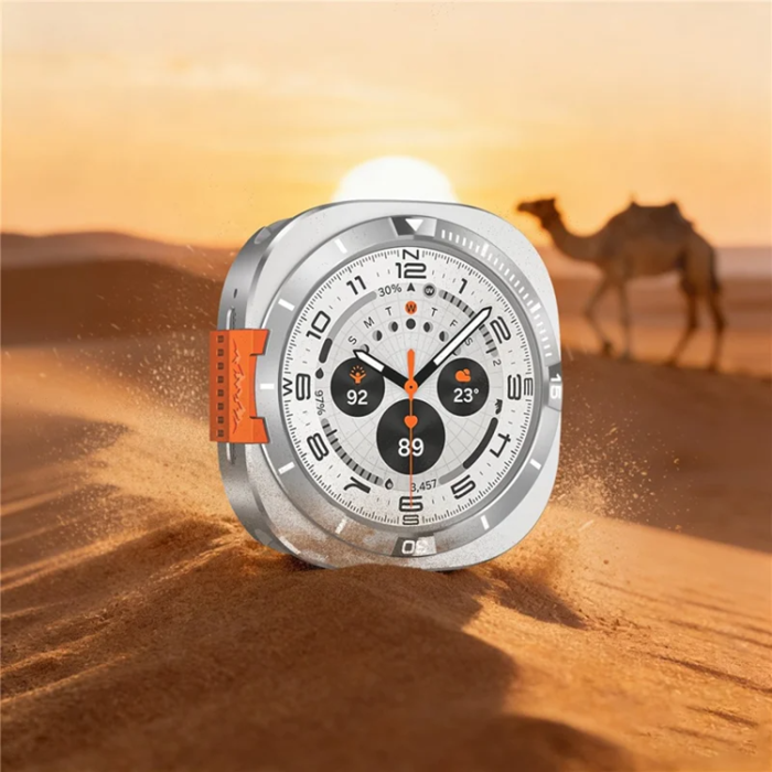 A-One Brand - Metallskal För Galaxy Watch Ultra 47mm (2025) - Silver/Vit