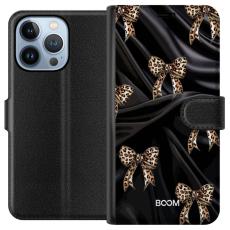 iSecrets - Pl&aring;nboksfodral till Apple iPhone 13 Pro med Leopard Bow