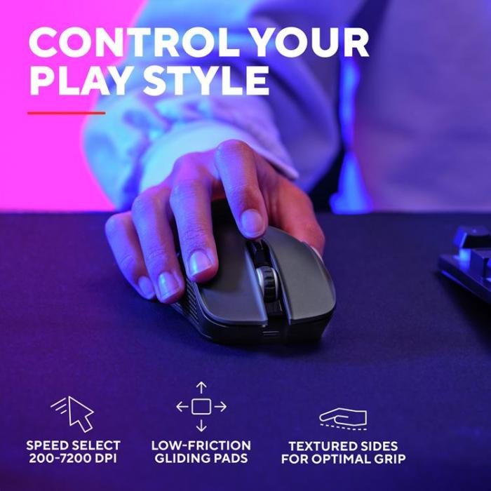 Trust - Trust GXT 931 Ybar Trådlös gamingmus Svart