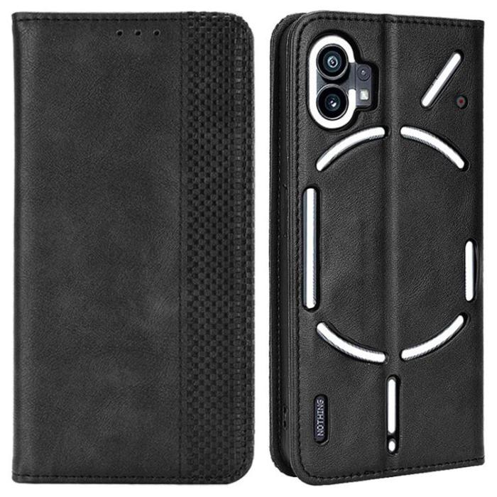 A-One Brand - Nothing Phone 1 Plånboksfodral Vintage - Svart