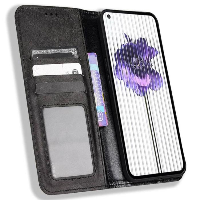 A-One Brand - Nothing Phone 1 Plånboksfodral Vintage - Svart