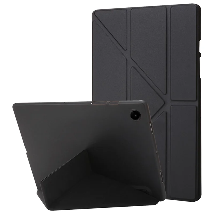 Galaxy Tab A9 Plus Fodral Origami Silikon (Svart) | 2353 | AlltMobil