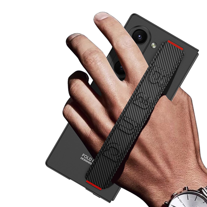GKK - GKK Galaxy Z Fold 7 Mobilskal Handrem Med Fram Härdat Glas