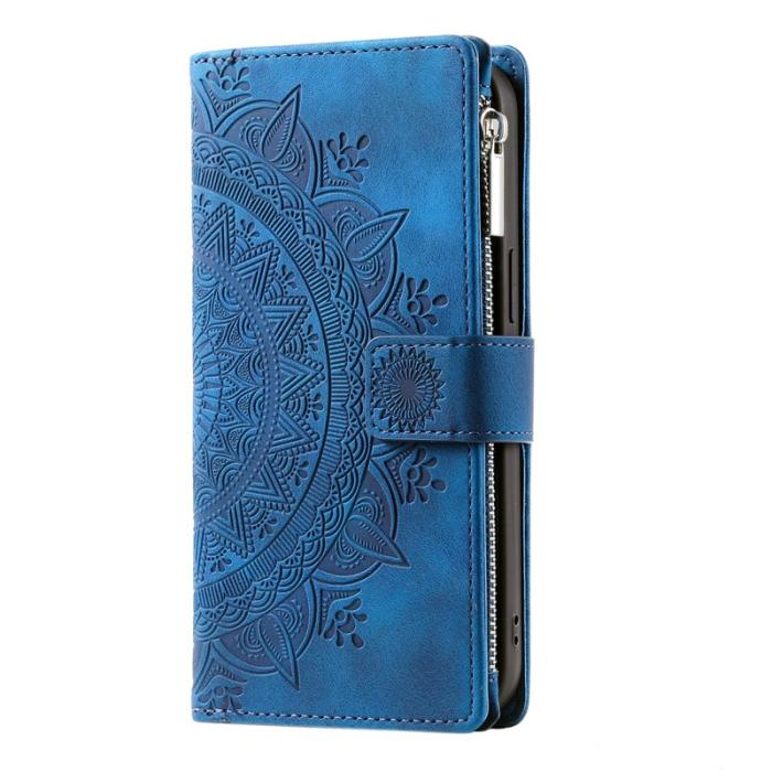 OEM - Samsung Galaxy A57 Plånboksfodral Konstläder Mandala Blå