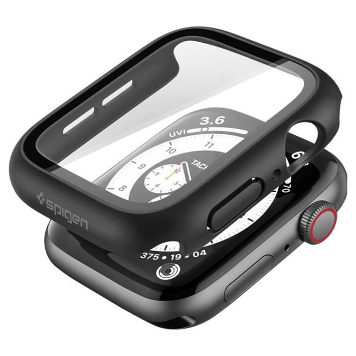 Spigen - Spigen Skal För Apple Watch (44mm) Thin Fit 360 - Svart