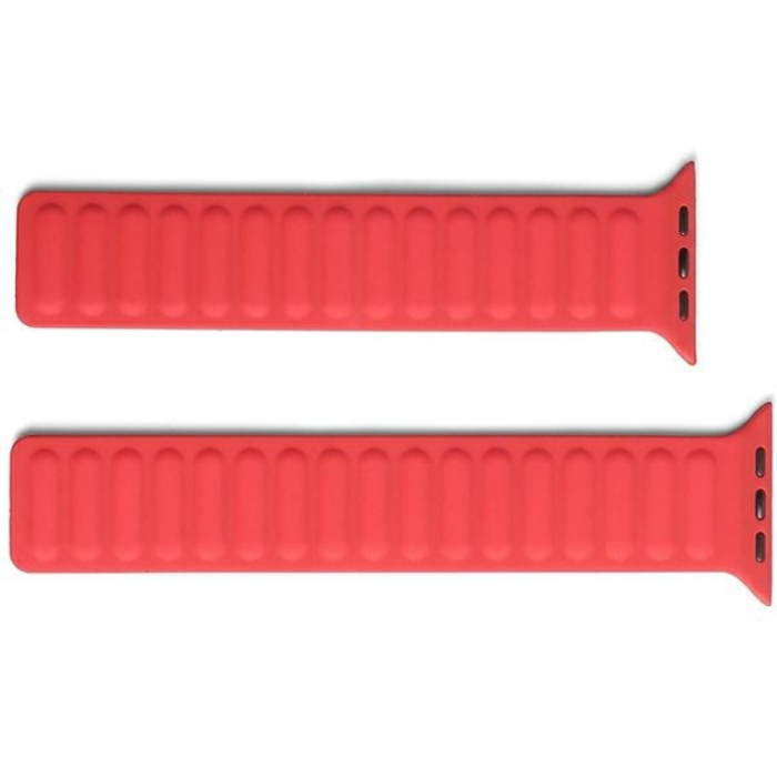 Beline - Beline Apple Watch (42/44/45/49mm) Armband Magnetic - Röd