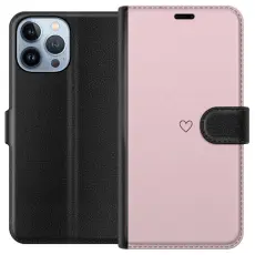 Gustaf - Pl&aring;nboksfodral till Apple iPhone 13 Pro Max med Litet Hj&auml;rta