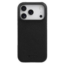 Melkco - MELKCO Mobilskal till iPhone 17 Pro Max &Auml;kta L&auml;der PC Svart
