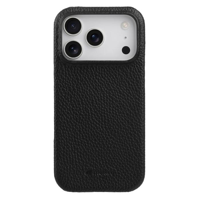 Melkco - MELKCO Mobilskal till iPhone 17 Pro Max Äkta Läder PC Svart