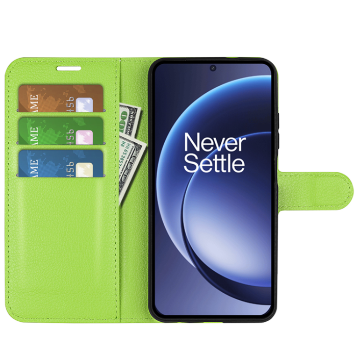 A-One Brand - OnePlus 15 5G Plånboksfodral Litchi Shockproof Konstläder