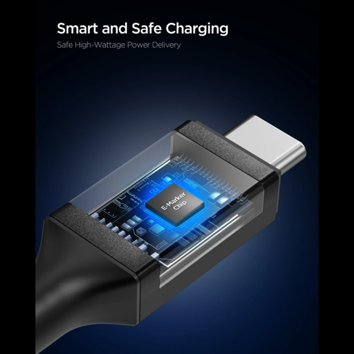 Spigen - Spigen USB-C till USB-C 100W Kabel 150cm EB10015CC