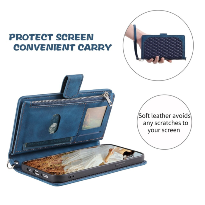 UTGATT1 - iPhone 11 Plånboksfodral Quilted - Blå