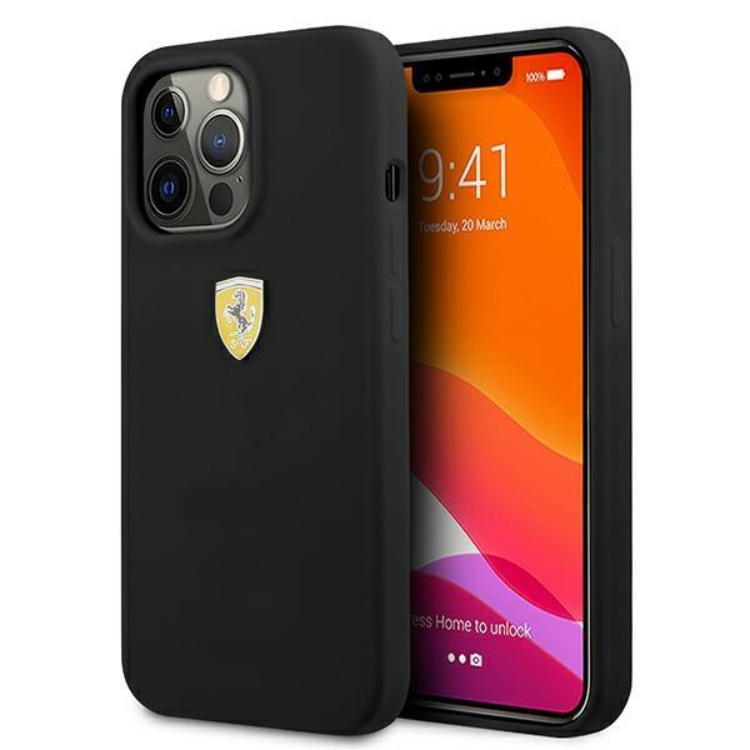 Ferrari iPhone 13 Pro Max Skal Silicone - Svart