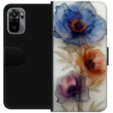 iSecrets - Pl&aring;nboksfodral till Xiaomi Redmi Note 10S med Silkesblommor