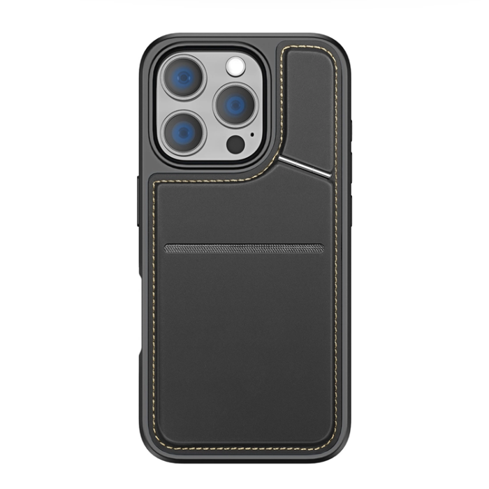 Dux Ducis - Dux Ducis iPhone 16 Pro Mobilskal Magsafe Korthållare Rafi II - Svart