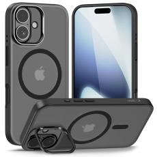 Tech-Protect - Tech-Protect iPhone 17 Mobilskal Magsafe Kickstand - Matte Svart