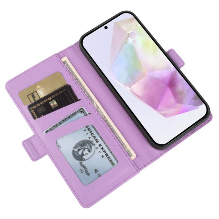 OEM - Plånboksfodral för Samsung Galaxy S26 Konstläder Magnetiskt - Lila