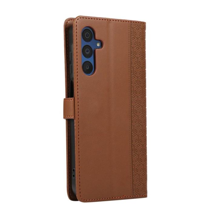 OEM - Mobilfodral för Samsung Galaxy S26 Konstläder med handledsrem - Brun