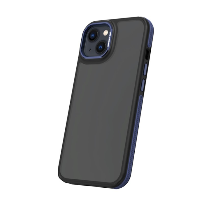 OEM - iPhone 16 Mobilskal Crystal Black - Blå