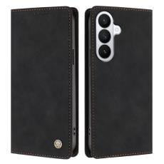 OEM - Pl&aring;nboksfodral f&ouml;r Samsung Galaxy S26 Ultra Konstl&auml;der RFID - Svart