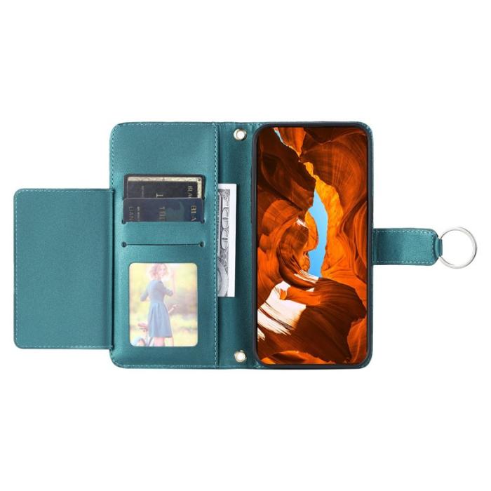 OEM - Plånboksfodral för Samsung Galaxy S26 Konstläder Ringhållare - Grön
