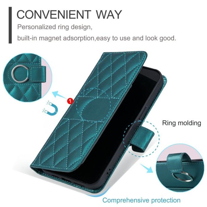 OEM - Plånboksfodral för Samsung Galaxy S26 Konstläder Ringhållare - Grön