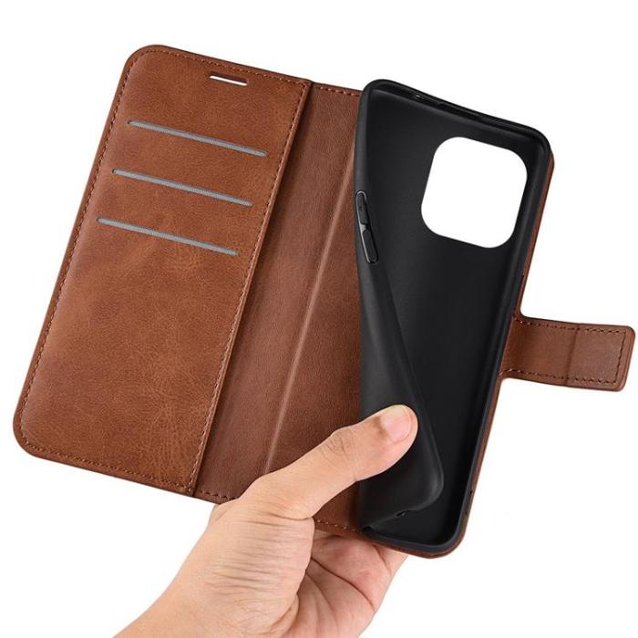 OEM - Flip Folio iPhone 14 Pro Max Plånboksfodral - Brun