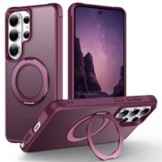 OEM - Mobilskal f&ouml;r Samsung Galaxy S26 Ultra Magnetiskt Kickstand TPU + PC - Vinr&ouml;d