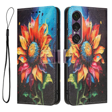 A-One Brand - Sony Xperia 1 VII Plånboksfodral Pattern Printing - Sunflower