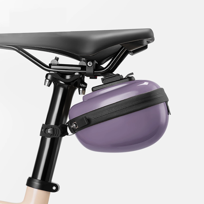 Rockbros - Rockbros Rigid Hard Shell Kompakt Sadelväska 0.4L - Lila