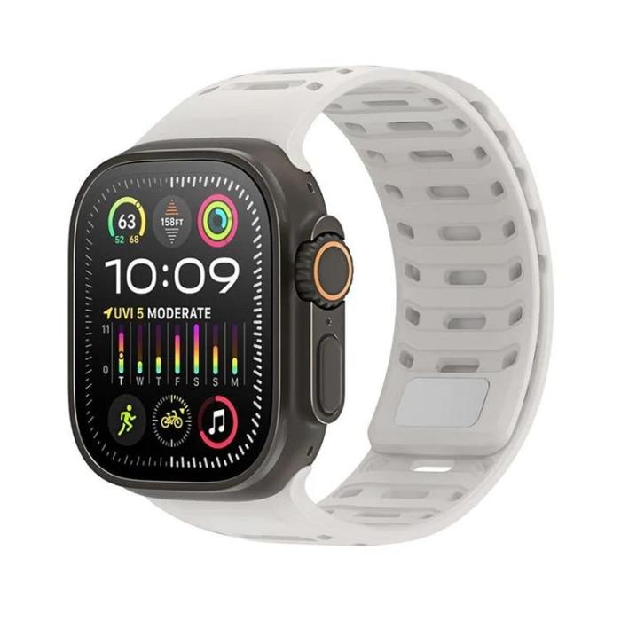 Dux Ducis - Dux Ducis Apple Watch 44/45/46/49mm Armband CS Silikon - Grå