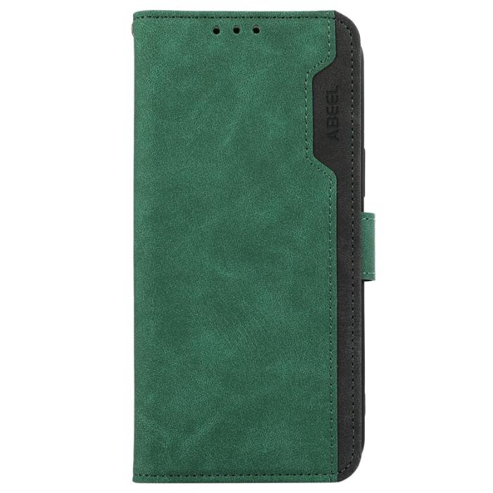 ABEEL - ABEEL Xiaomi 15T Plånboksfodral i Spaltad Konstläder RFID-Skydd Grön