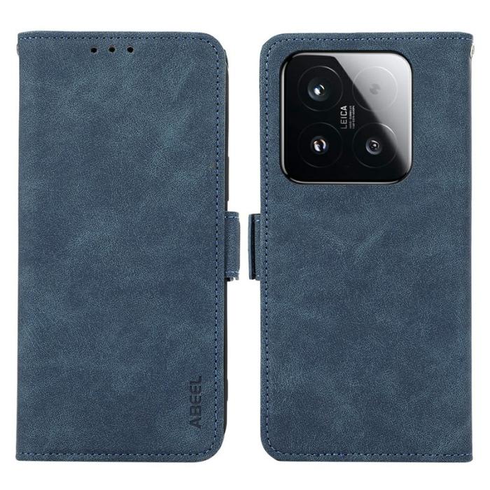 ABEEL - ABEEL Xiaomi 15T Plånboksfodral Konstläder Folio Ställ Blå