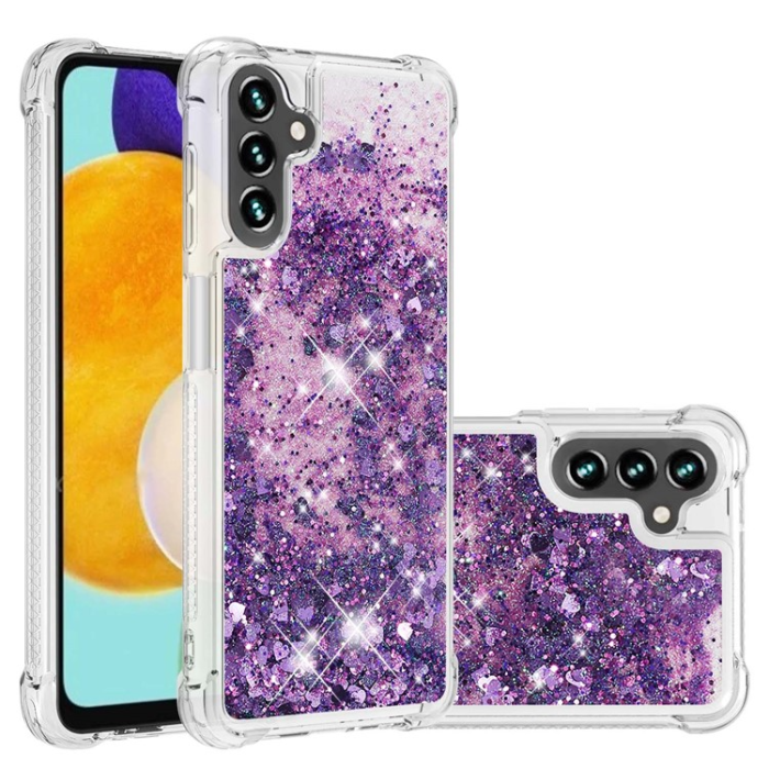 A-One Brand - Galaxy A34 5G Mobilskal YB Quicksand Glitter TPU - Lila