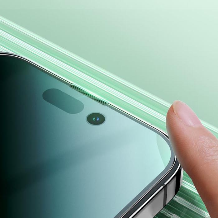 Joyroom - Joyroom iPhone 14 Plus Skärmskydd i Härdat glas Knight Green