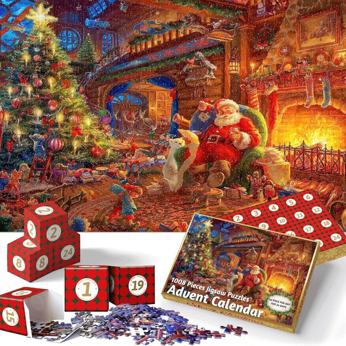 Adventskalender - Adventskalender 2023 - Pussel Adventskalender Julkalender Julleksaker