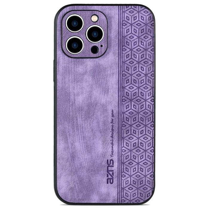 AZNS - AZNS iPhone 14 Pro Max Fodral - KonstLäder - Lila