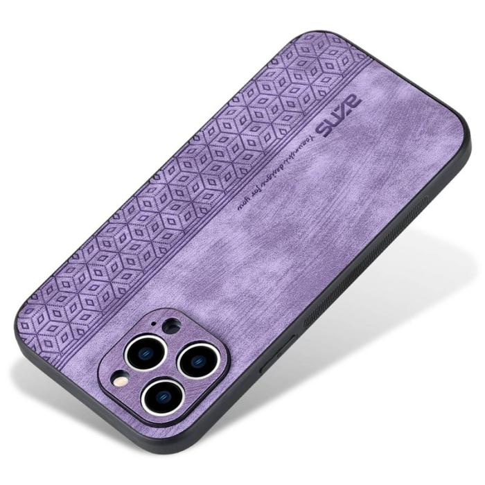 AZNS - AZNS iPhone 14 Pro Max Fodral - KonstLäder - Lila