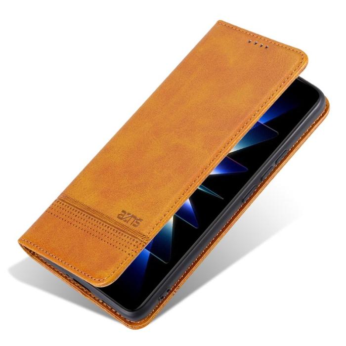 AZNS - AZNS Samsung Galaxy S24 FE Plånboksfodral Konstläder - Brun