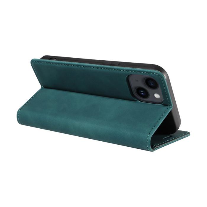 BETOPNICE - BETOPNICE 003 för iPhone 15 Plånboksfodral RFID Blocking Konstläder - Grön