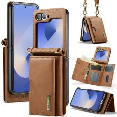 DG.MING - DG.MING M6 Series Pl&aring;nboksfodral till Samsung Galaxy Z Flip6/Z Flip7 - Brun